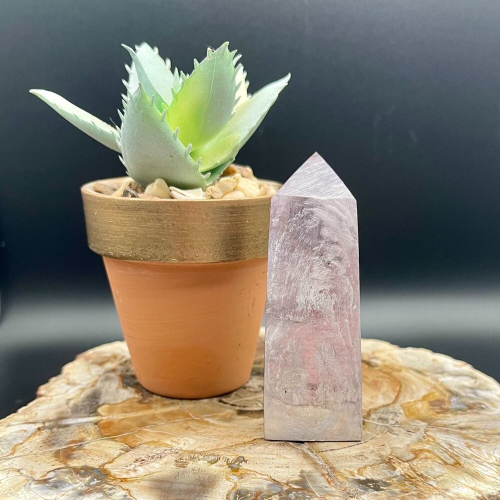 Purple Mica Tower Reiki Healing